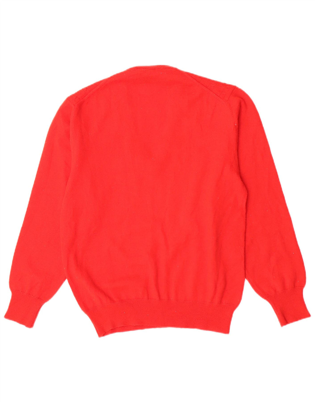 Mapier Womens V-Neck Jumper Sweater UK 14 Medium Red Wool
