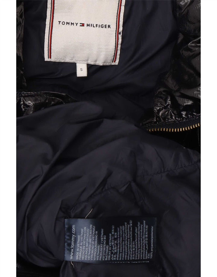 Tommy Hilfiger Womens Padded Jacket UK 10 Small Navy Blue Polyamide