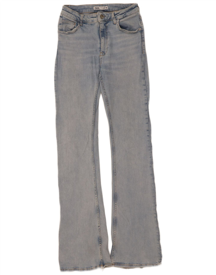 Jeans svasati da donna Zara EU 38 piccoli W28 L34 blu
