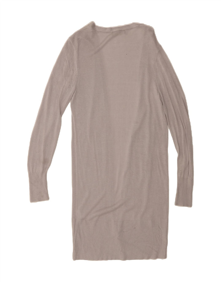 OASIS Womens Longline Open Cardigan Sweater UK 12 Medium Grey Viscose Vintage Oasis and Second-Hand Oasis from Messina Hembry 