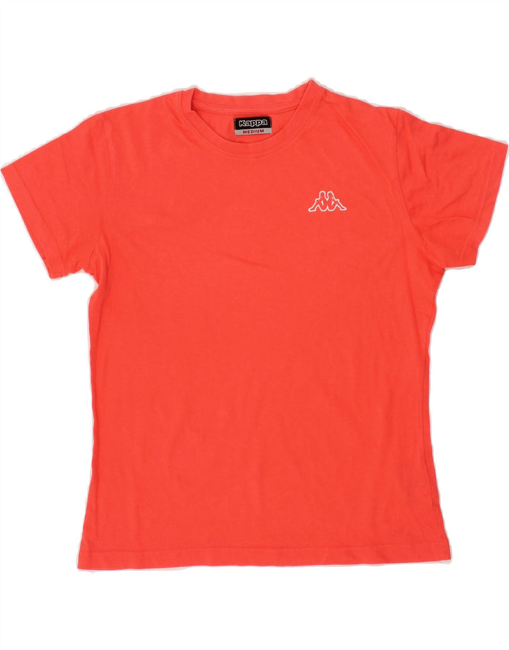 KAPPA Womens T-Shirt Top UK 12 Medium Red Cotton Vintage Kappa and Second-Hand Kappa from Messina Hembry 