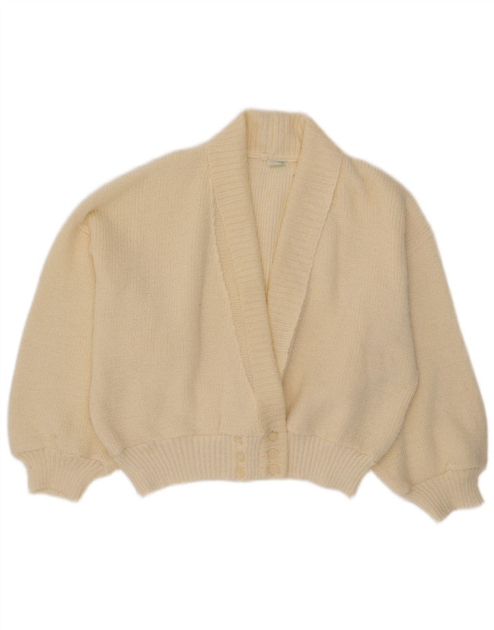 Creation Womens Oversized Cardigan Sweater IT 40 Small Off White Acrylic