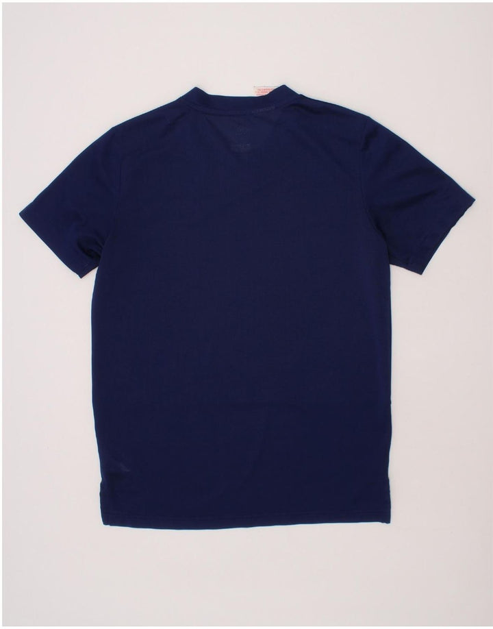 ADIDAS Boys Climacool T-Shirt Top 11-12 Years Medium Navy Blue Polyester Vintage Adidas and Second-Hand Adidas from Messina Hembry 