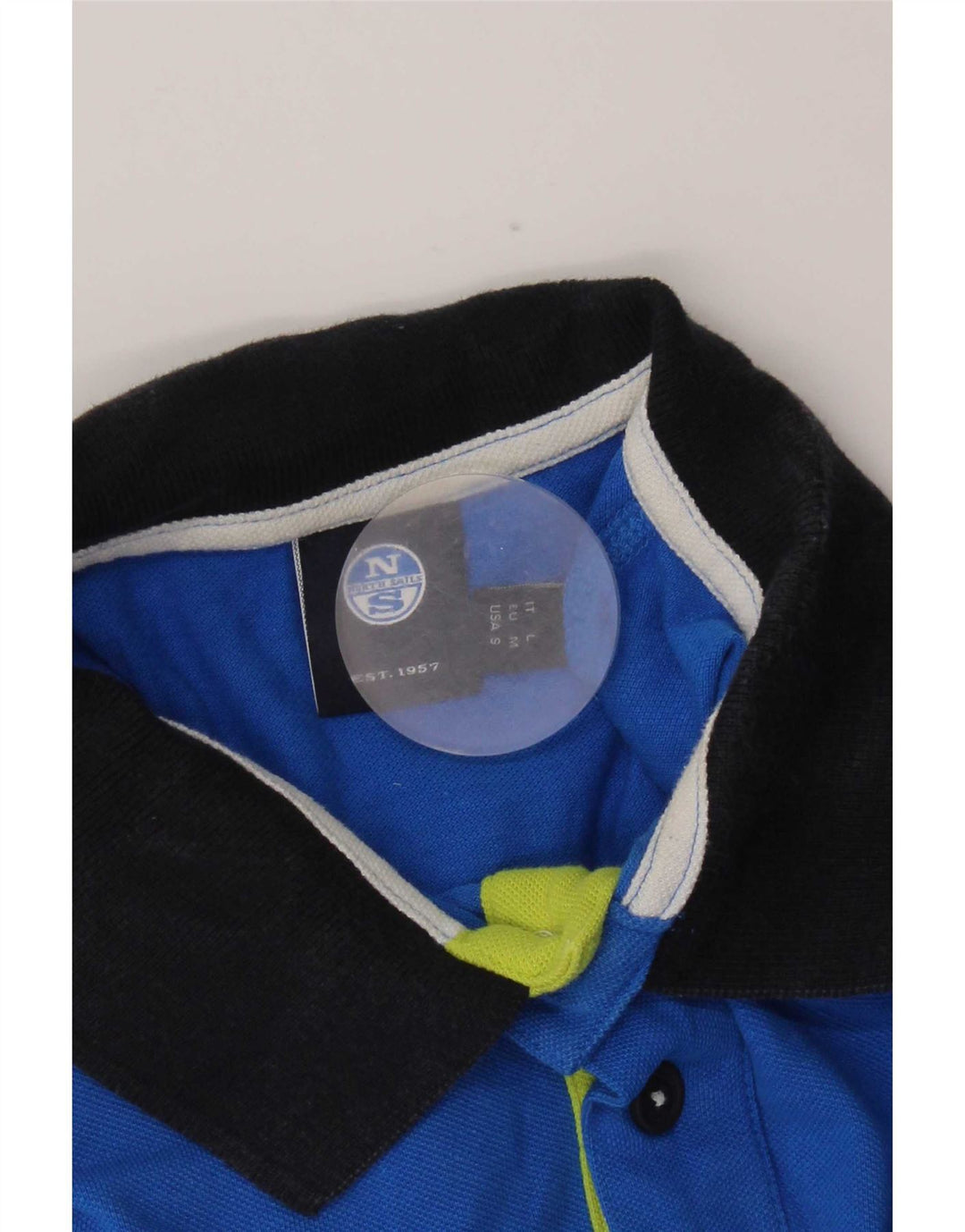 North Sails Polo Homme Petit Bleu Colorblock