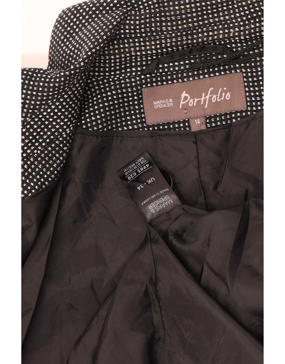 Marks & Spencer Damen-Blazerjacke mit 4 Knöpfen, Gr. 14, mittleres Marineblau