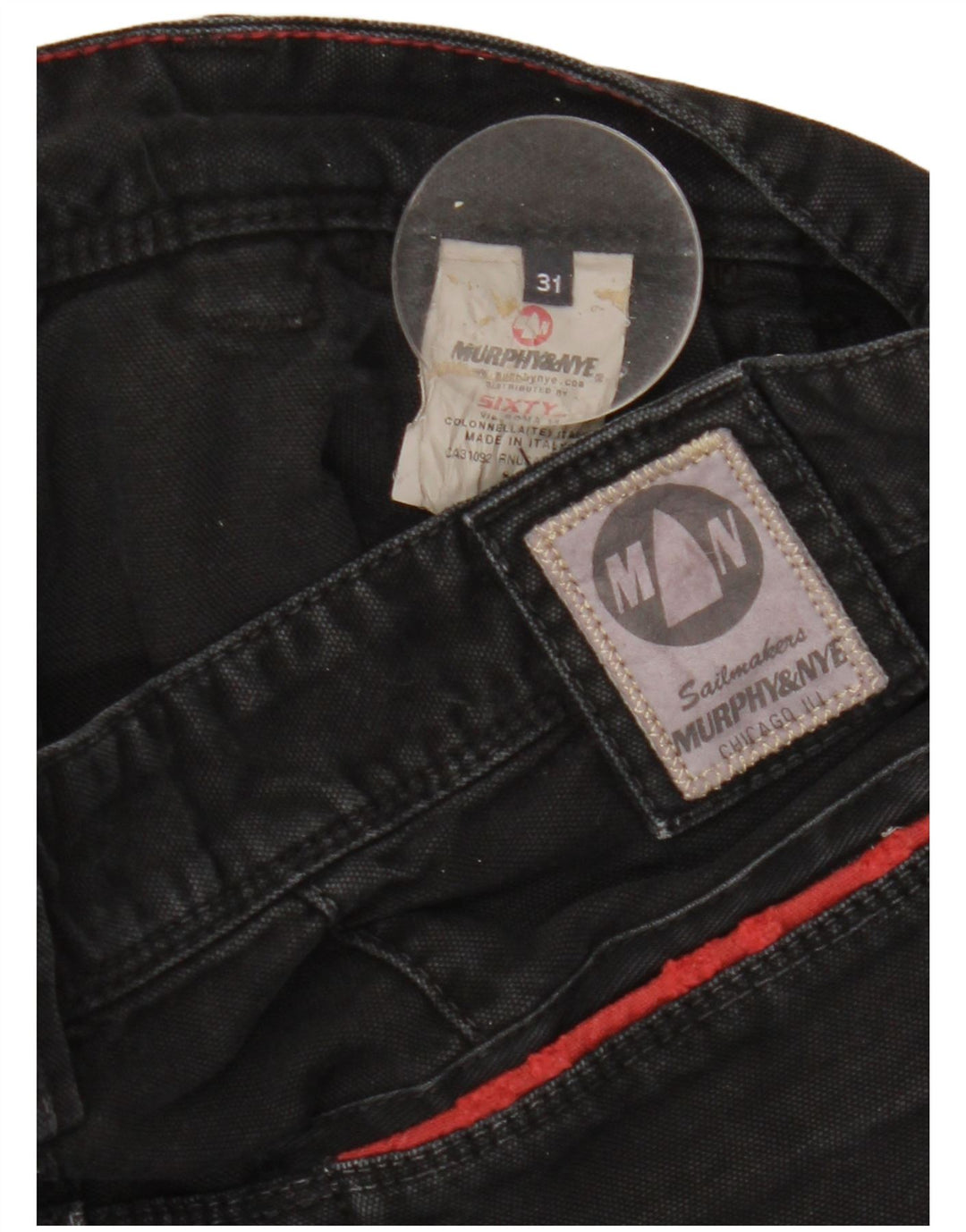 Murphy & Nye Womens Straight Jeans W31 L33 Black Cotton