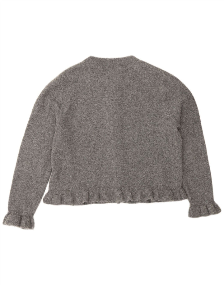 Sweter damski Zara Cardigan UK 16, duży, szary poliester