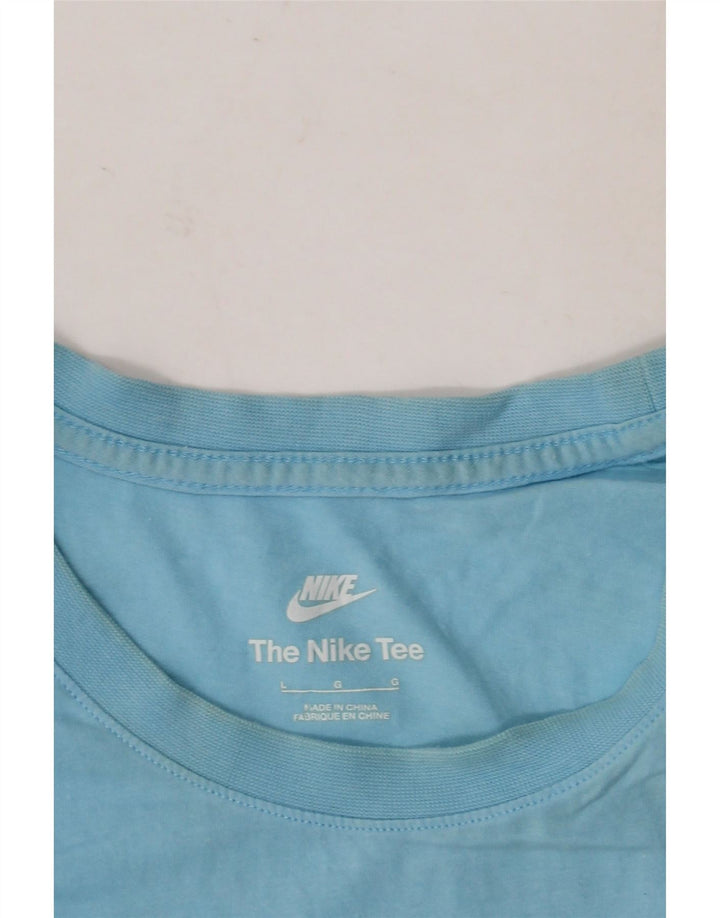 NIKE Mens T-Shirt Top Large Blue