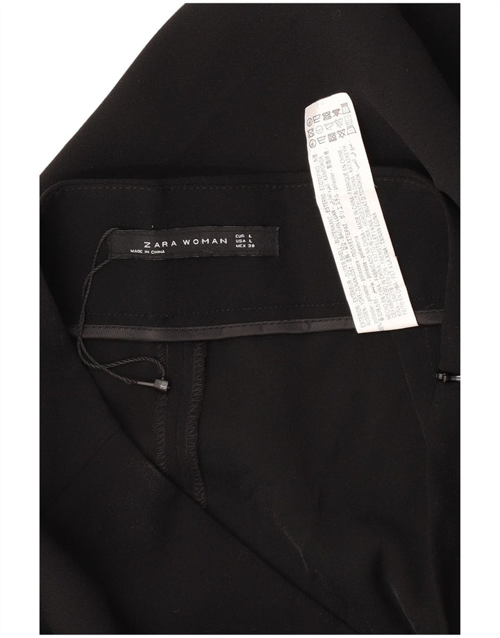 Pantaloni corti da donna Zara grandi W30 L25 poliestere nero