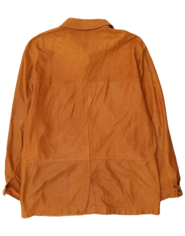 Vintage férfi velúr dzseki IT 54 2XL bézs