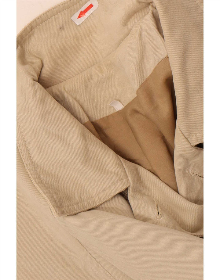Vintage Damen Zweireihiger Mantel UK 14 Large Beige