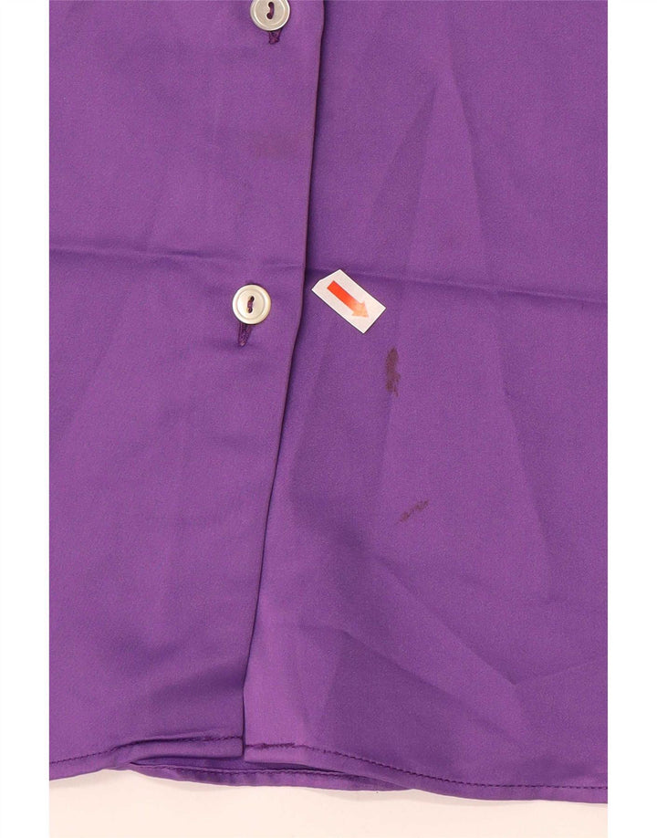 Y Blusa Camisa Mujer IT 48 XL Poliéster Morado