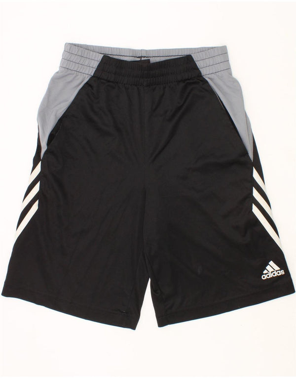 Pantaloncini sportivi ADIDAS da bambino 7-8 anni Small in poliestere color block nero