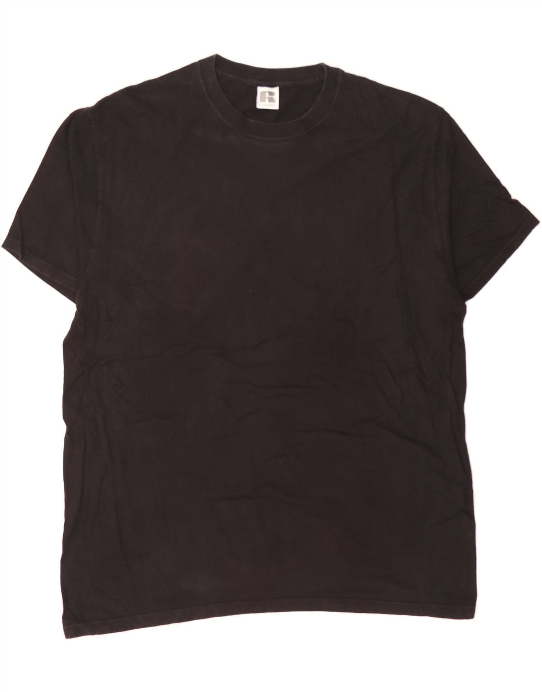 RUSSELL ATHLETIC Mens T-Shirt Top XL Black Vintage Russell Athletic and Second-Hand Russell Athletic from Messina Hembry 