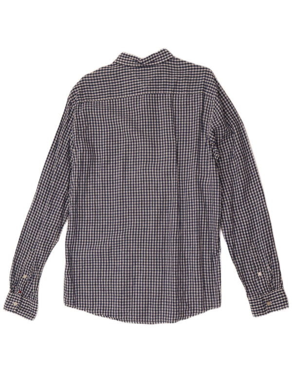 Tommy Hilfiger Chemise Homme Bleu Moyen Vichy Lin