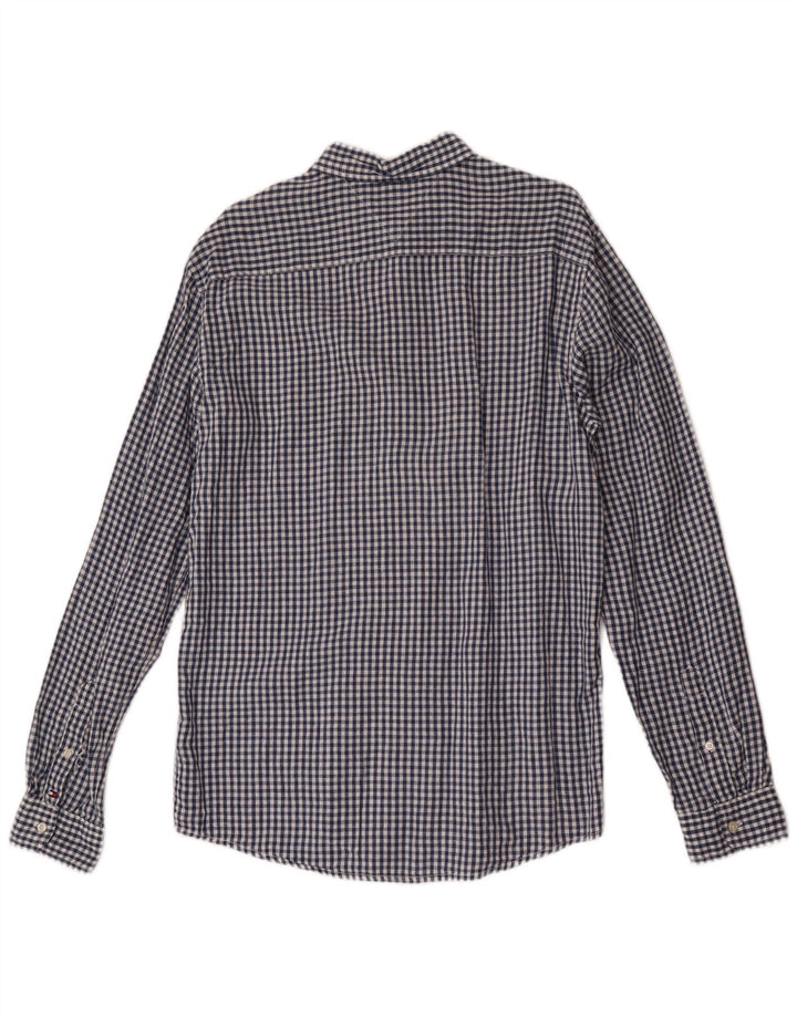 Tommy Hilfiger Chemise Homme Bleu Moyen Vichy Lin