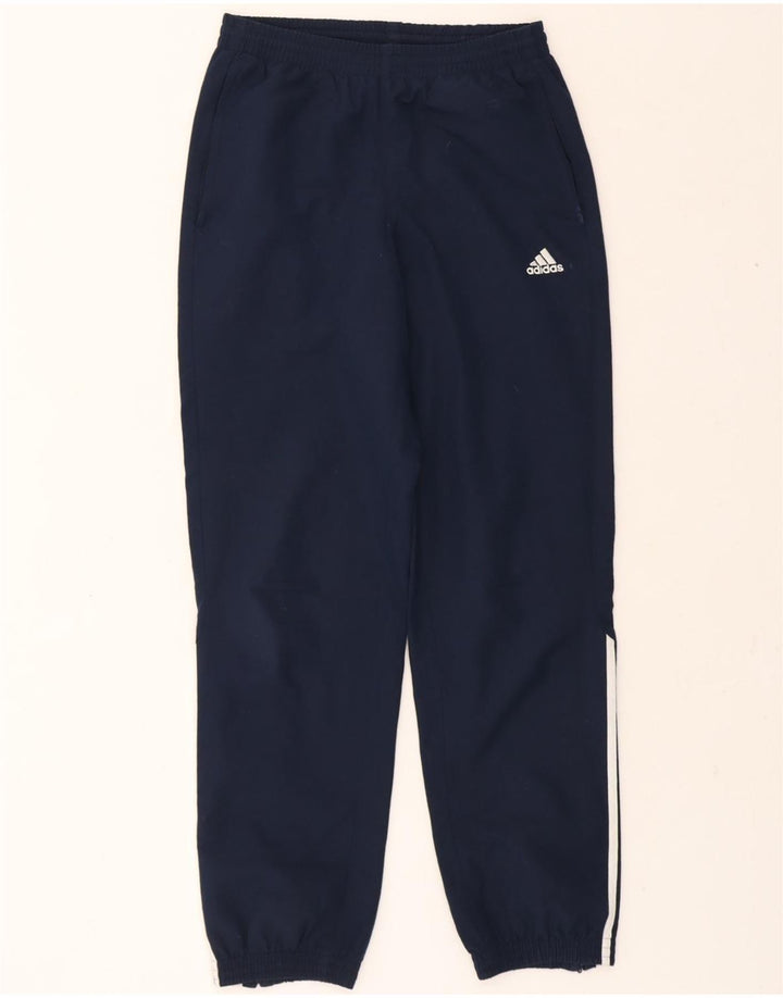 ADIDAS Mens Tracksuit Trousers Joggers Small  Navy Blue Polyester Vintage Adidas and Second-Hand Adidas from Messina Hembry 
