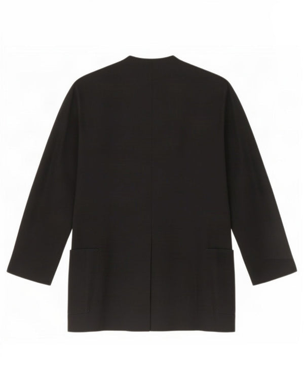 Jachetă Blazer pentru femei Marella cu 4 nasturi UK 12 Medium Negru Lână nouă