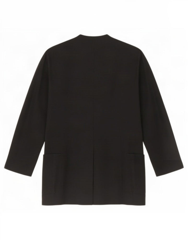 Jachetă Blazer pentru femei Marella cu 4 nasturi UK 12 Medium Negru Lână nouă