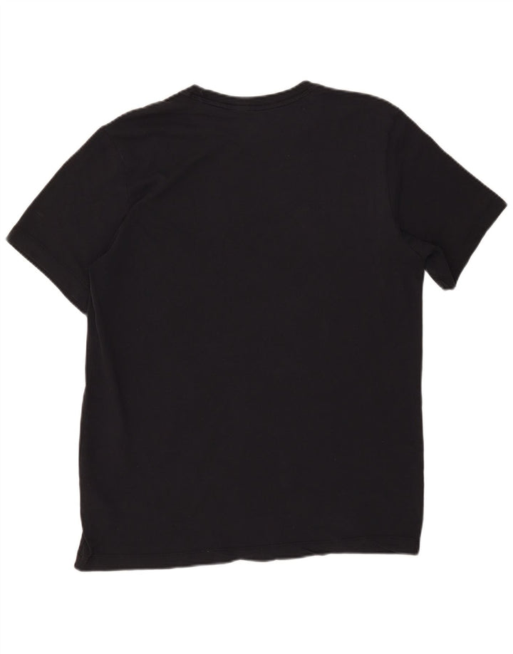Nike Mens Dri Fit T-Shirt Top Medium Black Cotton