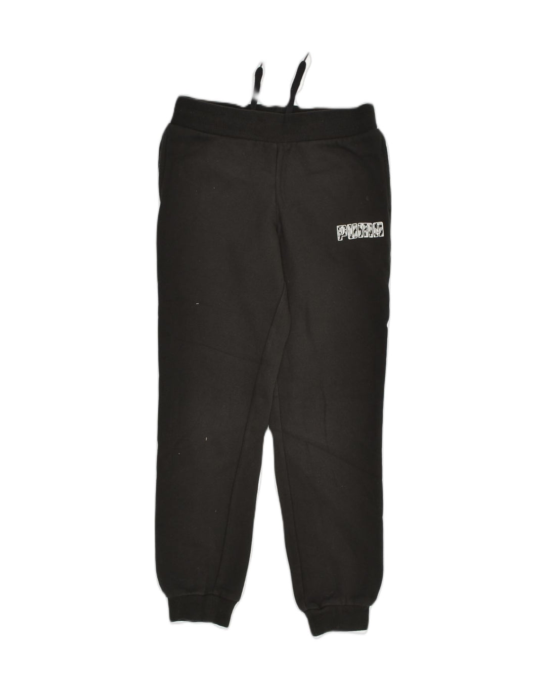 PUMA Boys Tracksuit Trousers Joggers 11-12 Years Black Cotton | Vintage Puma | Thrift | Second-Hand Puma | Used Clothing | Messina Hembry 