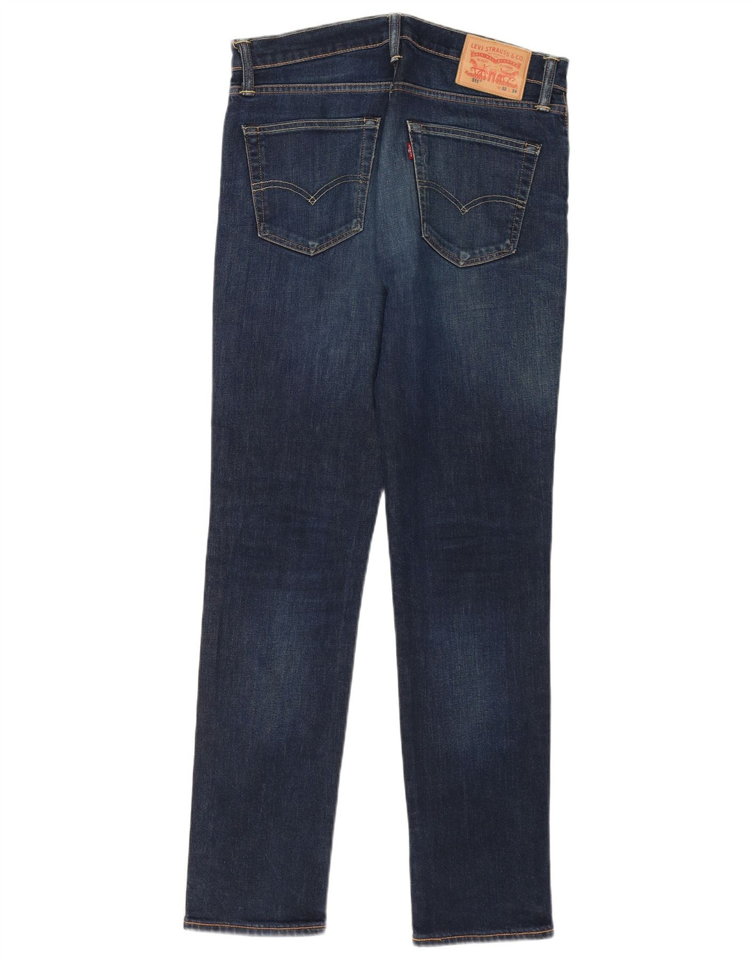 Levi's Mens 511 Slim Jeans W32 L34 Navy Blue Cotton