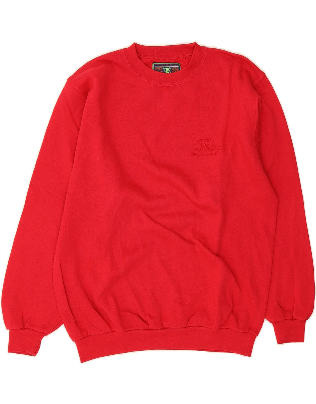GYMNASIUM Mens Sweatshirt Jumper Medium Red Cotton Vintage Gymnasium and Second-Hand Gymnasium from Messina Hembry 