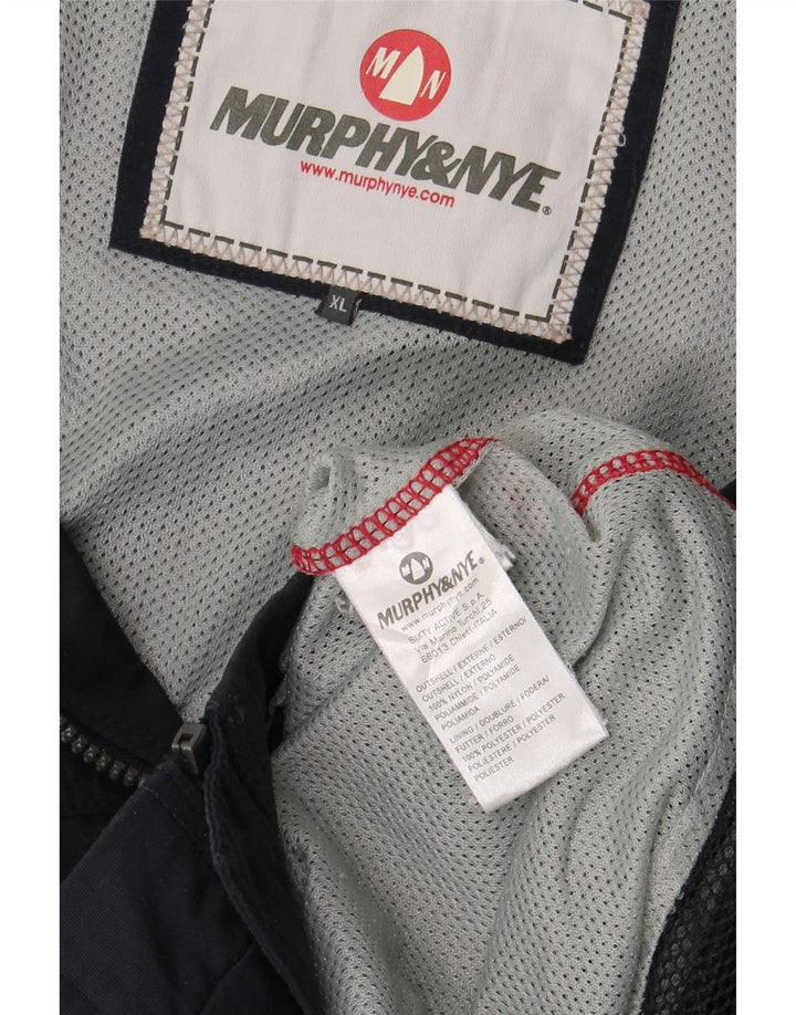 Murphy & Nye Mens Rain Jacket UK 42 XL Navy Blue Nylon