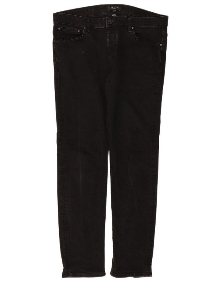Męskie jeansy slim Ted Baker W34 L30 Czarny poliester