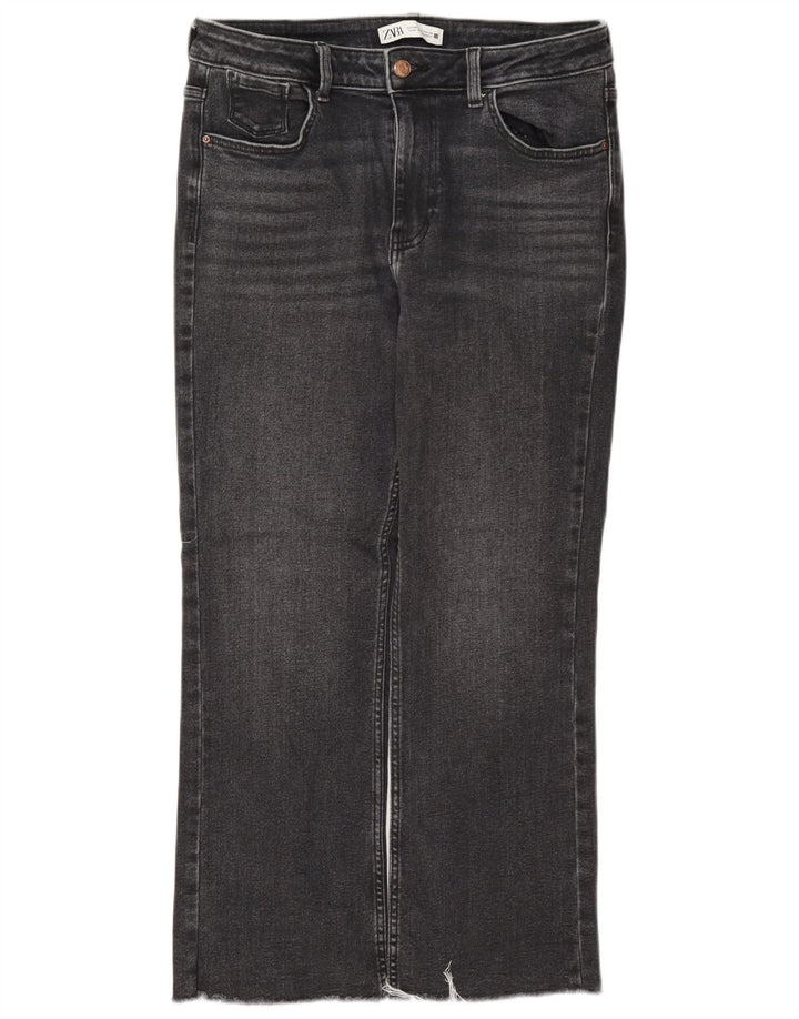 Женские укороченные джинсы Zara EU 40 Medium W30 L26 Серые
