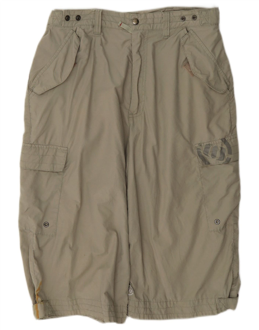 Animal Mens Cargo Shorts Small W29 Khaki Cotton
