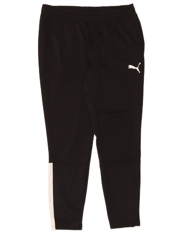 Puma Mens Tracksuit Trousers Large Black Polyester Sports