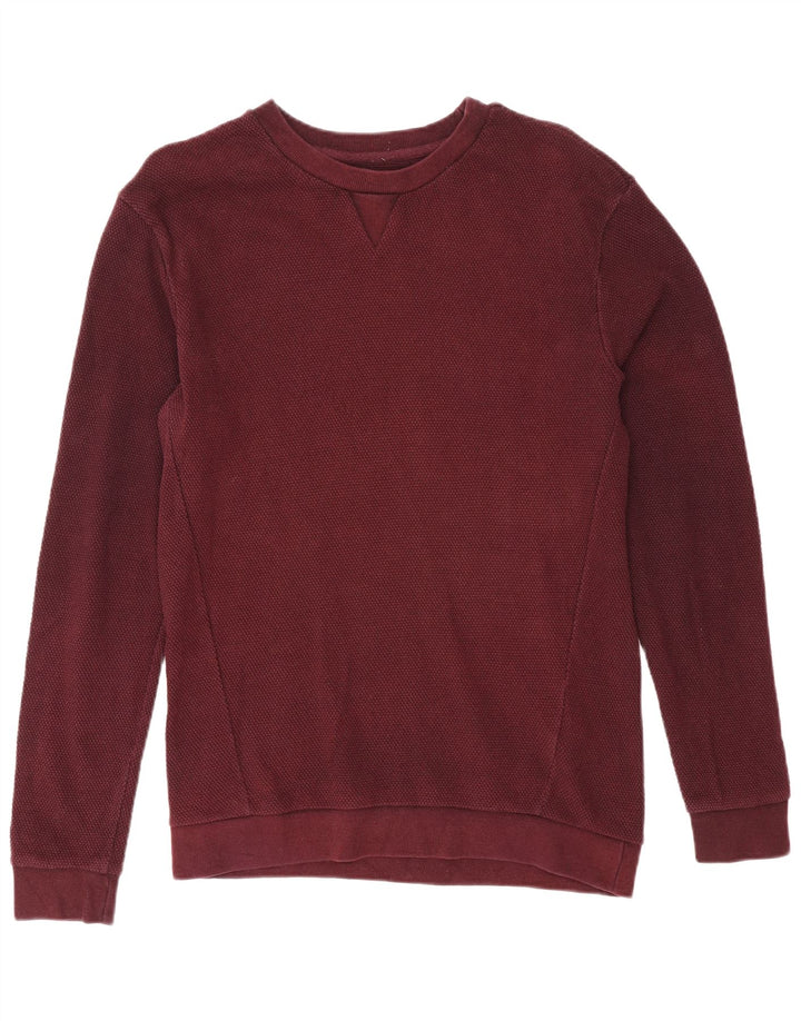 Zara Sweatshirt til mænd Medium Bourgogne bomuld