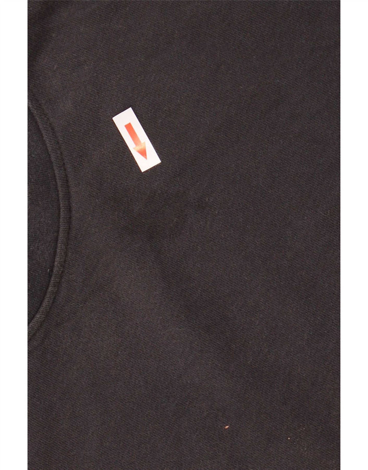 Adidas Womens Climalite Graphic Sweatshirt Jumper IT 44 Medium Black Cotton