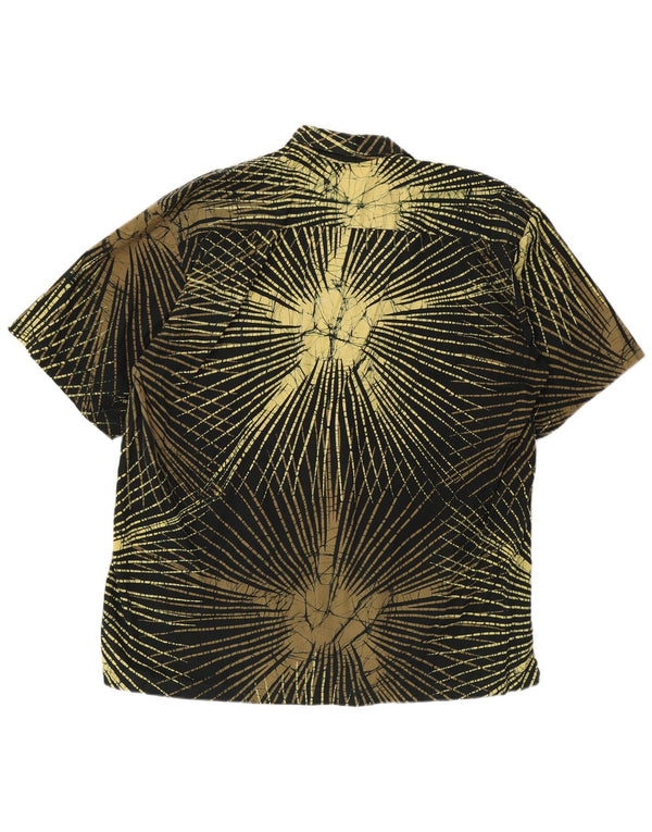 Caribelle Batik Mens Abstract Pattern Shirt Large Multicoloured