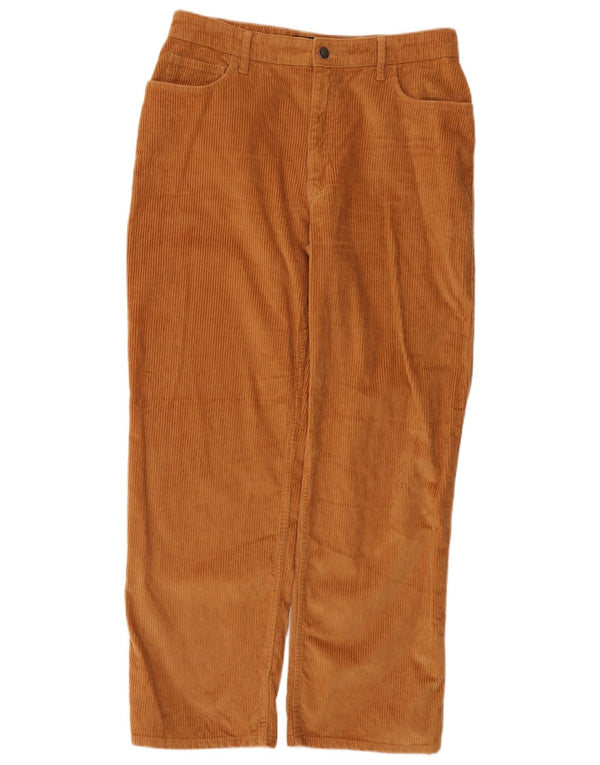 Hollister Damen Cordhose „Dad“ mit hoher Taille, US 11, Größe L, W30, L29, Braun