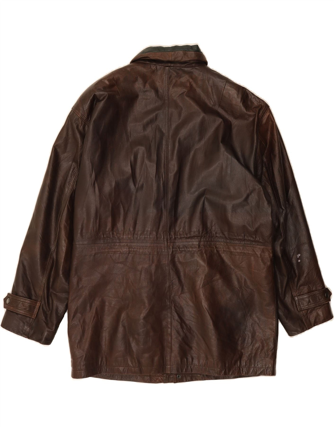 L.LAMBERTAZZI Mens Leather Jacket IT 52 XL Brown Leather Vintage L.Lambertazzi and Second-Hand L.Lambertazzi from Messina Hembry 