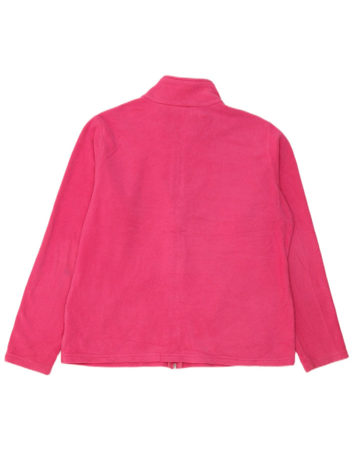 Marks & Spencer Chaqueta polar para mujer UK 40 XL Poliéster rosa