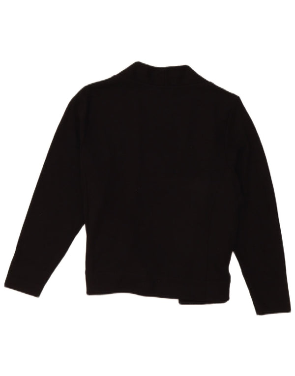 Maglione cardigan aperto Petite da donna Marks & Spencer UK 18 XL viscosa nera