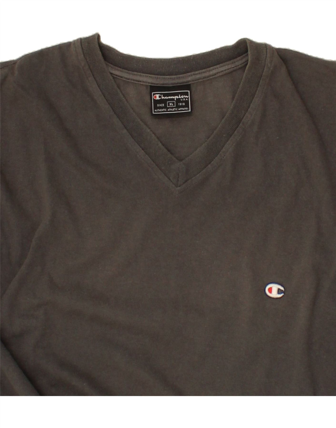 CHAMPION Mens T-Shirt Top XL Grey Cotton Vintage Champion and Second-Hand Champion from Messina Hembry 