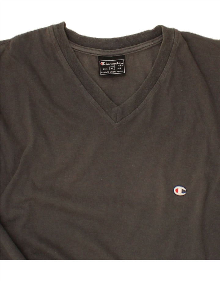 CHAMPION Mens T-Shirt Top XL Grey Cotton Vintage Champion and Second-Hand Champion from Messina Hembry 