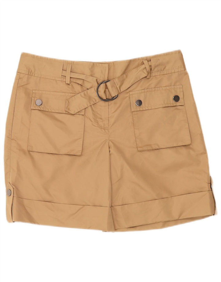 Pantaloni scurti cargo Massimo Dutti pentru femei EU 40 Medium W30 poliester bej