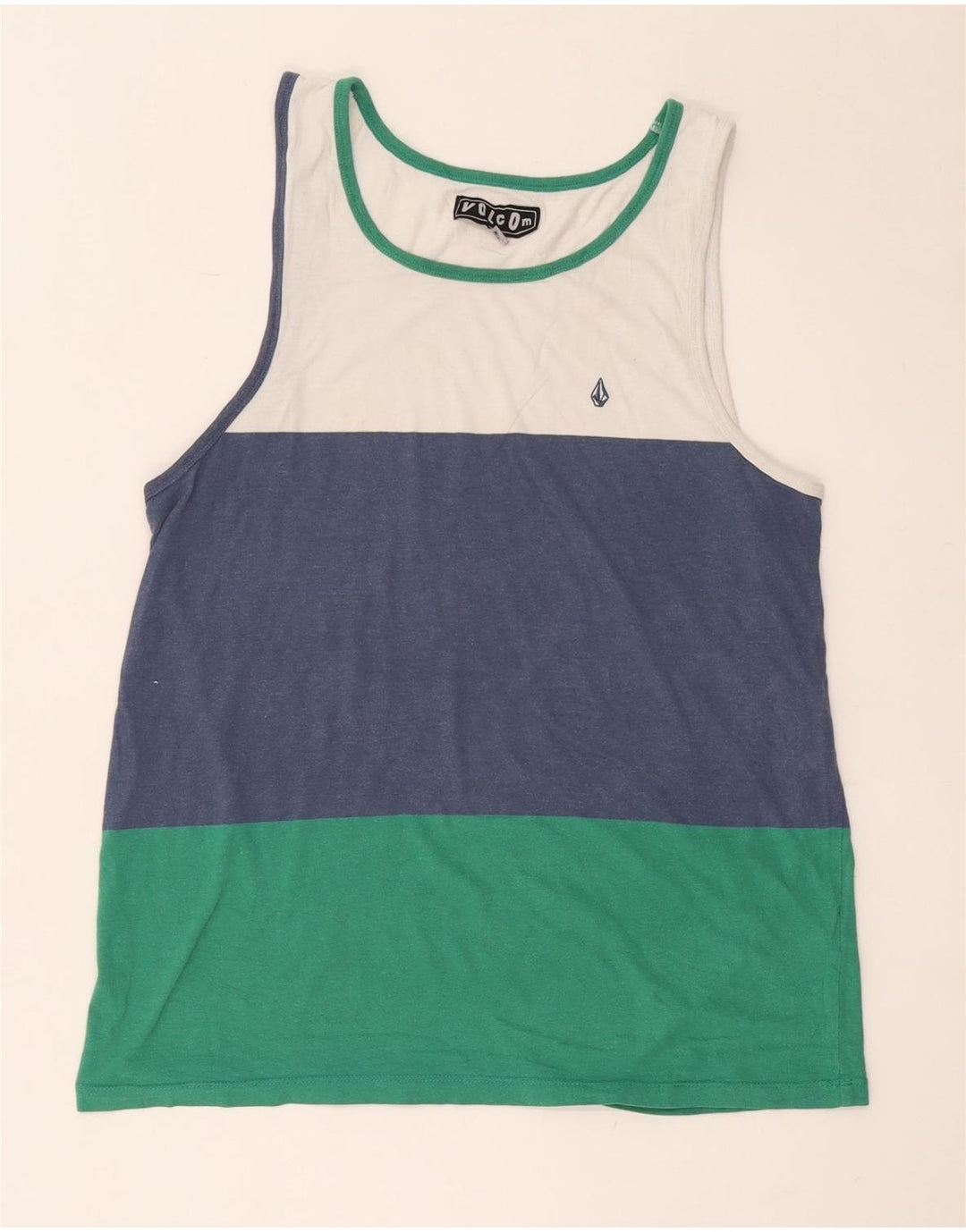 Volcom Mens Vest Top Medium Multicoloured Colourblock