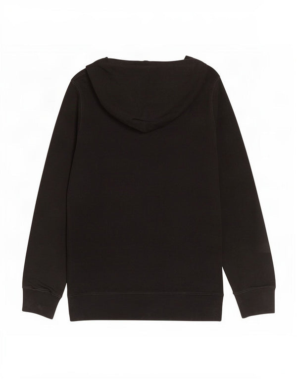 Maglione con cappuccio grafico da uomo Diesel grande in cotone nero