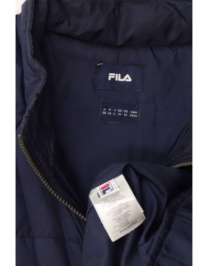 Fila Chaqueta acolchada para hombre UK 38 Medium Azul marino Poliamida