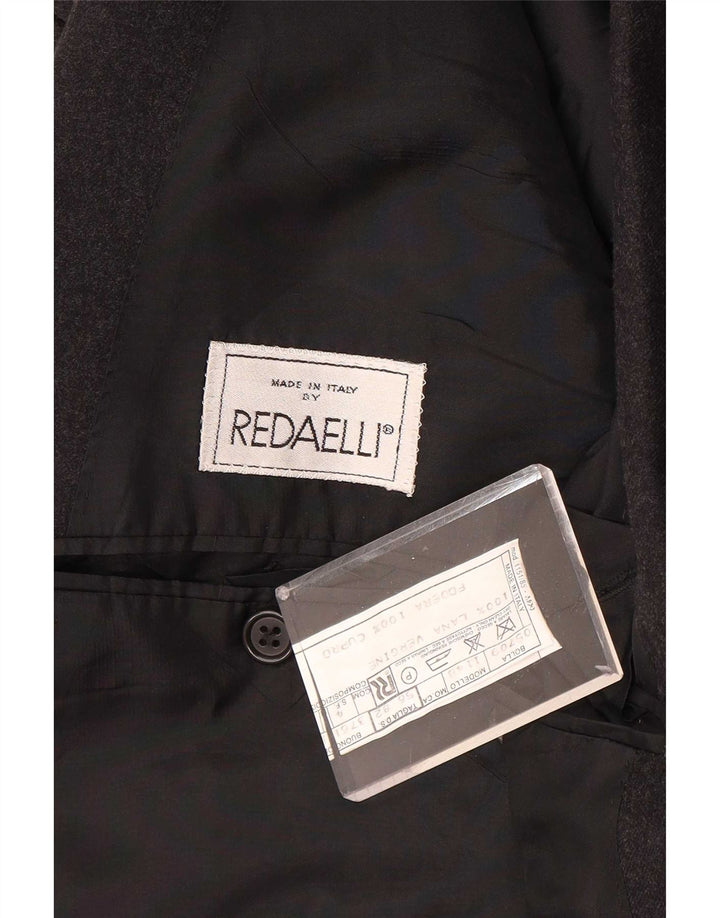 Redaelli Herren Zweireihiger Blazer IT 56 3XL Graue Wolle