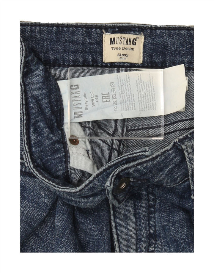 MUSTANG Womens Slim Jeans W30 L30 Blue Cotton Vintage Mustang and Second-Hand Mustang from Messina Hembry 