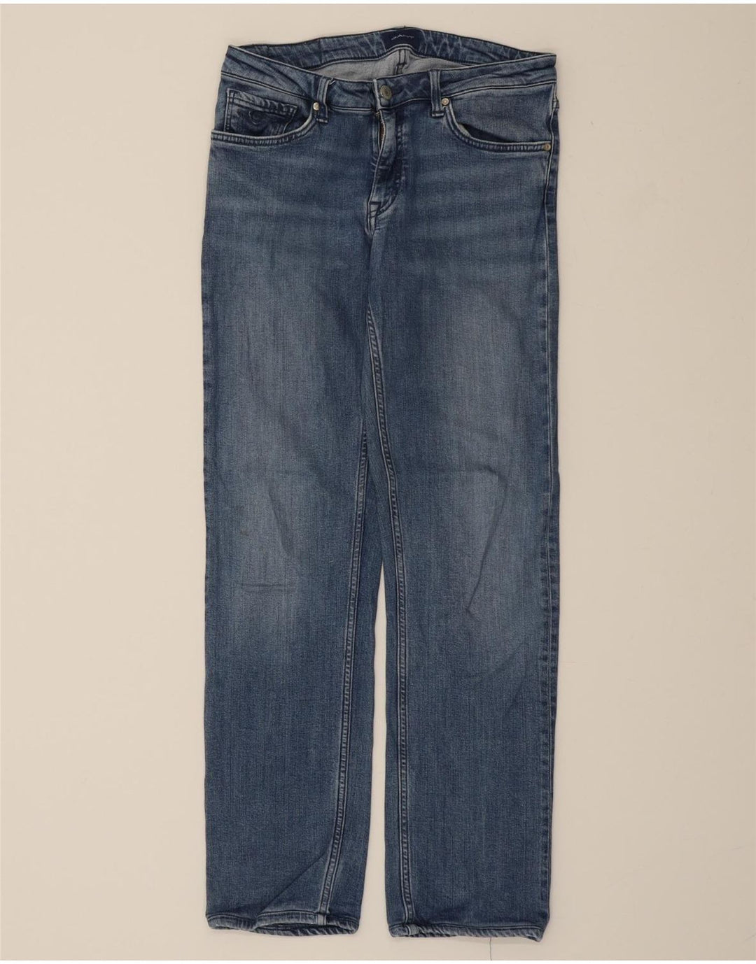 GANT Womens Straight Jeans W28 L30 Blue Cotton Vintage Gant and Second-Hand Gant from Messina Hembry 