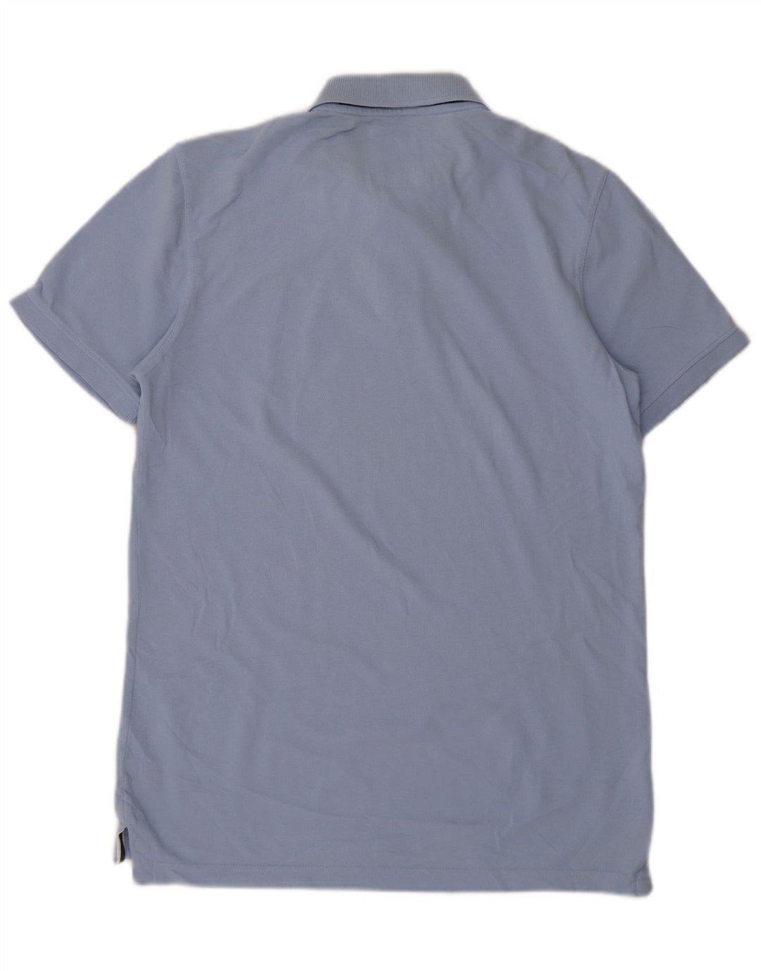 CREW CLOTHING Herren-Poloshirt aus mittelblauer Baumwolle