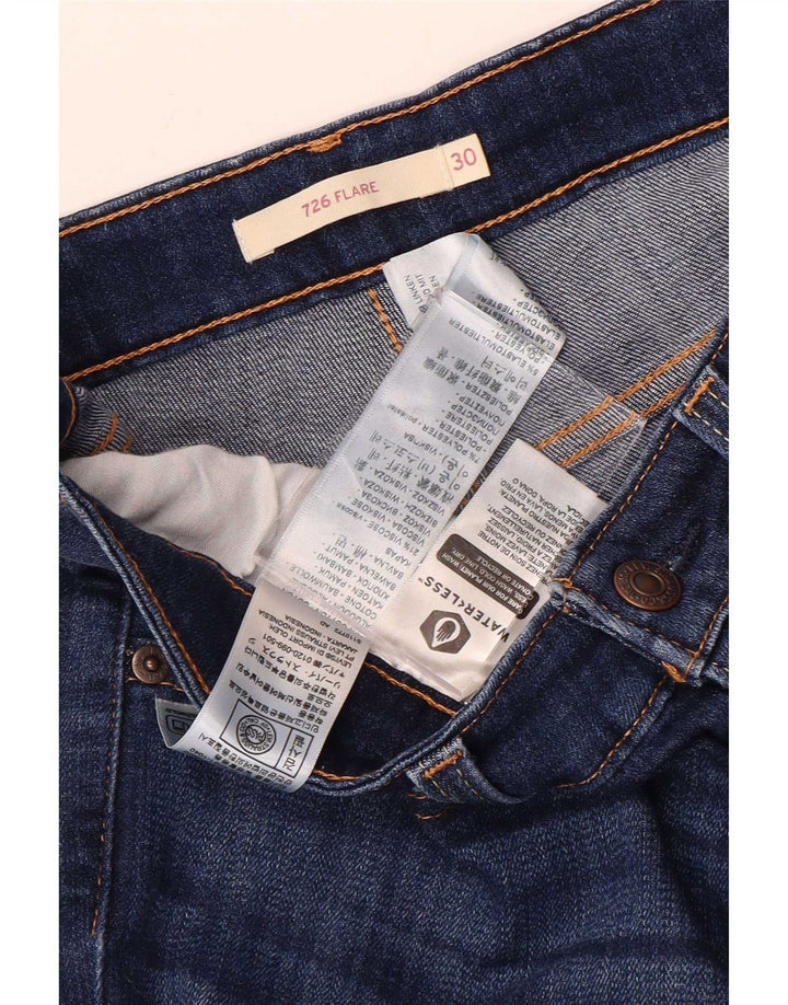 Levi's Dame 726 Flared Jeans W30 L32 Blå Bomuld